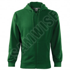 Hanorac de barbati Trendy Zipper (Culoare: Verde sticla, Marime: L, Pentru: Barbati) foto