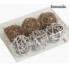 Globuri de Craciun Alb Aur (6 pcs) by Homania foto