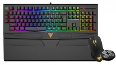 Kit Gaming Gamdias ARES 7 COLOR COMBO, Tastatura + Mouse (Negru) foto