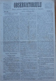 Ziarul Observatorul ; Politic , national si literar , an 1 ,nr. 43 , Sibiu ,1878