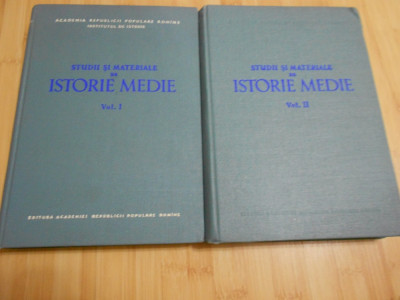 STUDII SI MATERIALE DE ISTORIE MEDIE - 2 VOL. foto