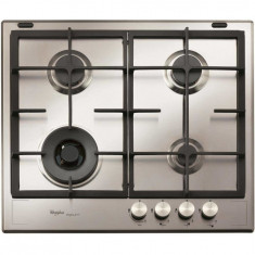 Plita incorporabila iXelium Estetica Fusion GMF 6422 IXL, gaz, 4 arzatoare, 59 cm, aprindere electrica, gratare fonta, inox foto