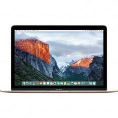 Laptop Apple MacBook 12 Intel Dual Core M3 1.20GHz, Retina display, 8GB, 256GB SSD, Intel HD Graphics 615, macOS Sierra, ROM KB, Gold foto