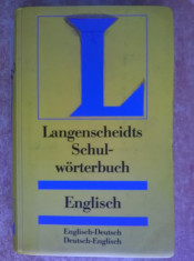 Langenscheidts Schul-worterbuch Englisch-Deutsch/Deutsch-Englisch foto