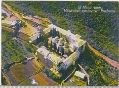 bnk cp Sf Munte Athos - Manastirea romaneasca Podromu - necirculata