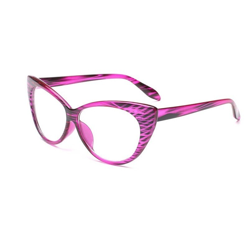 Ochelari dama Cat Eyes lentila transparenta fara dioptrii - rame violet,  Ochi de pisica, Femei | Okazii.ro