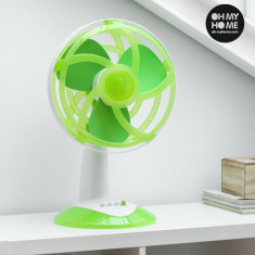 Ventilator de Birou Verde cu Elice de Cauciuc EVA Oh My Home 45W foto