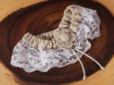 Burlap colectare rustic ?i jartiera Lace foto