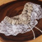 Burlap colectare rustic ?i jartiera Lace