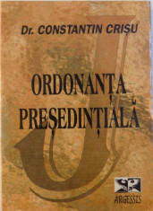 ORDONANTA PRESEDENTIALA de CONSTANTIN CRISU , 1997 foto