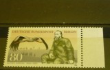 GERMANIA (BERLIN) 1984 &ndash; ZOOLOG A.E.BREHM, PASARI BARZA, timbru MNH, R13, Nestampilat