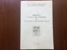 siretul vatra de istorie si cultura romaneasca ion popescu sireteanu 1994 carte foto