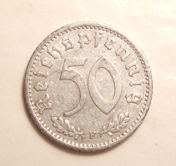 GERMANIA NAZISTA 50 FENNINGI 1942 F