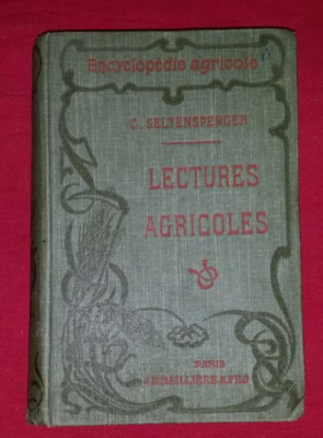 Lectures agricoles / par Ch. Seltensperger foto