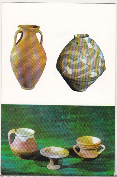 bnk cp Muzeul de istorie Roman - Ceramica romana - vedere - necirculata