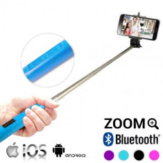 Monopod Bluetooth pentru Selfie cu ZoomNegru foto