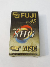 Caseta video VHS C Fuji EC-45 Super SHG - sigilata foto