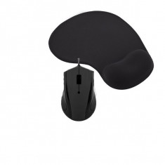 Kit mouse optic 3D USB, cu fir si mousepad cu gel, Esperanza foto