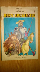 Don Quijote-Miguel de Cervantes/Ilustratii: Eugen Taru / Repovestire pt copii foto