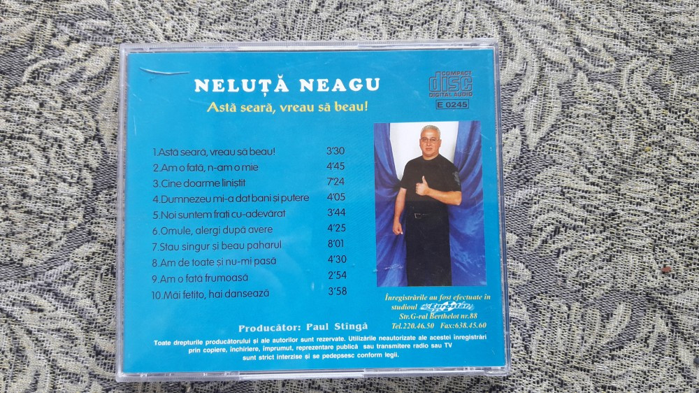 NELUTA NEAGU - ASTA SEARA VREAU SA BEAU, CD | Okazii.ro