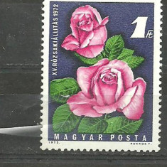 Ungaria 1972 - FLORI TRANDAFIRI, timbru nestampilat, R14