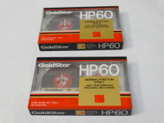 Lot 2 casete audio Goldstar HP60 60 minute - sigilate foto