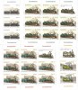 ROMANIA 2011 LP 1912 c LOCOMOTIVE SET 4 MINICOLI DE 8 TIMBRE + 1 VINIETA MNH, Nestampilat