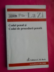 HOPCT CODUL PENAL SI CODUL DE PROCEDURA PENALA 2008 ACTUALIZAT 491 PAG