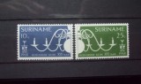 SURINAM 1968 - BISERICA REFORMATA OLANDEZA, serie nestampilata, R13, Nestampilat