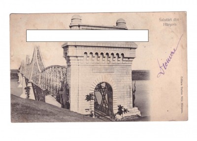 CP Harsova - Podul Regele Carol I, 1904, circulata foto