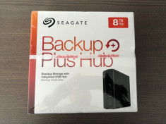 Hard Disk HDD extern Seagate Backup plus Hub 8TB USB 3.0 foto