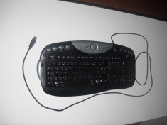 Tastatura USB multimedia silver-black &amp;quot;Logitech Elite Keyboard&amp;quot;, functionala foto