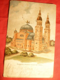 Ilustrata Sibiu - Catedrala Ortodoxa circulat 1923, Circulata, Printata