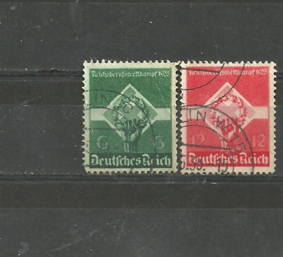 Germania (REICH) 1935 - SIMBOLURI NAZISTE, serie stampilata, PT9 foto