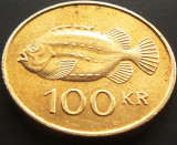Moneda 100 KRONUR / COROANE - ISLANDA, anul 1995 * cod 2726 A
