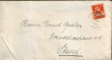 Elvetia - Plic circulat in 1927 - Mi.165- timbru purpuriu 20c, 1921/1934