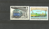 Ungaria 1970/71 - TRANSPORT FEROVIAR, METROU SI TREN, 2 timbre stampilate, R18