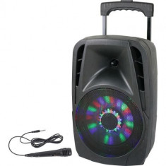 Boxa Portabila Ibiza PARTY-8LED, Bluetooth, 70W (Negru) foto