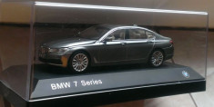 Macheta BMW seria 7 750Li (G12) Arctic Grey - Paragon 1/43 foto