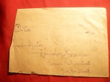 Plic circulat din Comuna Dumitresti la Bucuresti francat cu 30 bani uzuale Ferdi