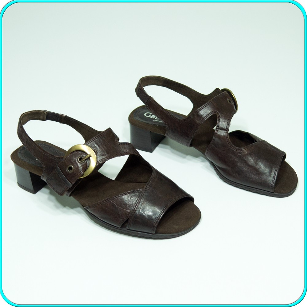 NOI → Sandale dama, frumoase, comode, din piele, GABOR → femei | nr. 40,  Maro, Piele naturala | Okazii.ro