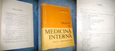 R.Paun-Tratat de Medicina Interna-Bolile Carediovasculare. Stare foarte buna. foto