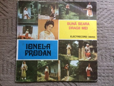 ionela prodan buna seara dragii mei disc vinyl lp muzica populara ST EPE 03558 foto