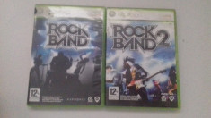 LOT 2 Jocuri - Rock Band 1 + 2 - Rockband - XBOX 360 [Second hand] foto