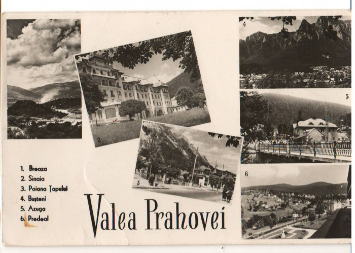 CPI B 10481 CARTE POSTALA - VALEA PRAHOVEI, MOZAIC, RPR