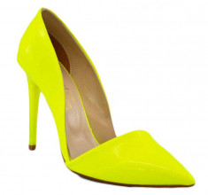 Pantofi dama neon Stiletto - toc 10 cm, model Serendipity Light foto