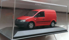 Macheta Volkswagen VW Caddy 2005 - Minichamps - rosu, 1/43 foto