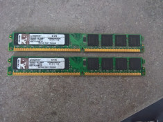 Memorii pc Kit Dual Channel Kingston 8GB, DDR2, 800 Mhz foto