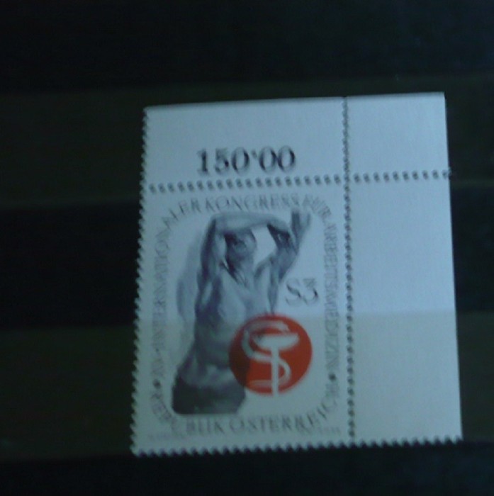 AUSTRIA 1966 – CONGRES MEDICINA, timbru nestampilat, AD34 AUSTRIA 1966 – CONGRES MEDICINA, timbru nestampilat, AD34