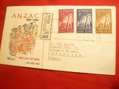 FDC -50 Ani ANZAC 1965 Australia , Recomandata foto